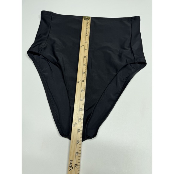 Kona Sol Women's High Coverage,High Waist Bikini Bottom Black. Size M - Picture 4 of 7